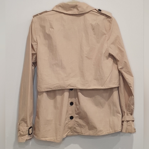 Armani Exchange belted trench coat, tan, size medium - Picture 2 of 3